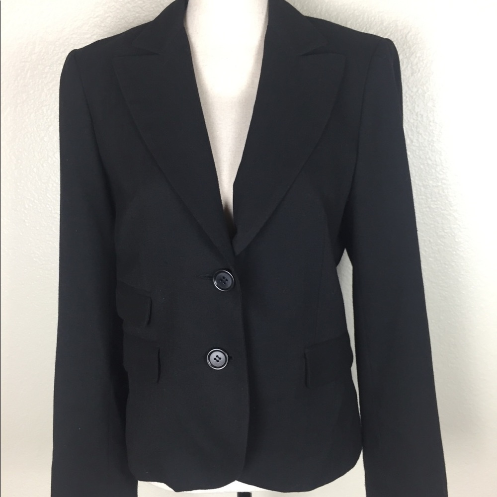 Slim-cut Structures Professional Black Blazer
